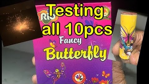 Kannan Crackers Sivakasi Testing Fancy Butterfly|Testing all 10pcs|Night fancy|#crackers#testing