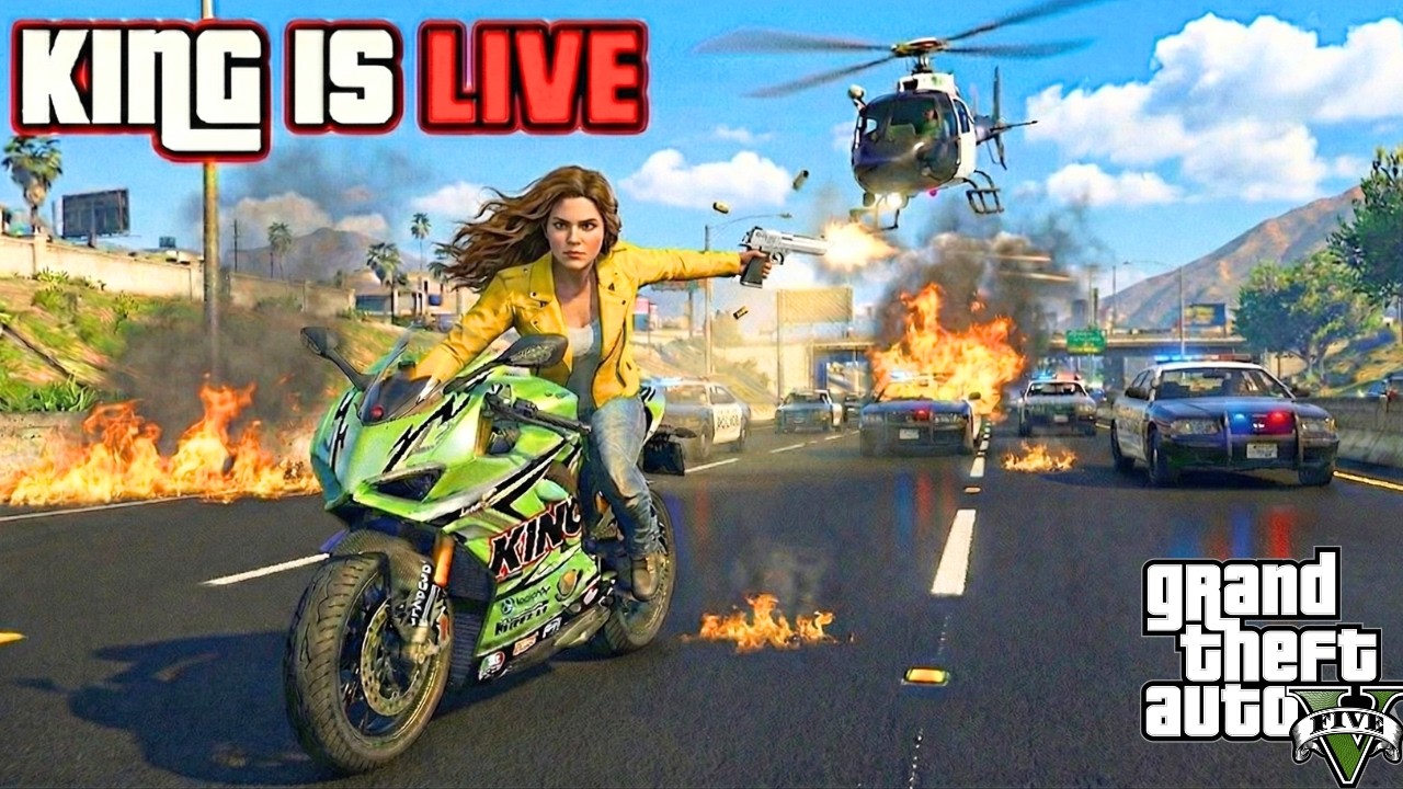 🔴GTA 5 LIVE Full Chaos in Los Santos Explosions Cops Madness Day # ...