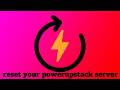 How To Reset Your Powerupstack Free Minecraft Server (completely)