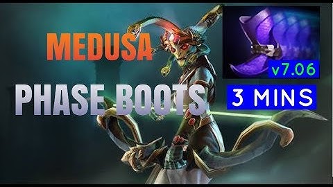 Dota 2 How to Jungle 7.06 - Medusa 3 mins Phase Boots - Radiant Guide