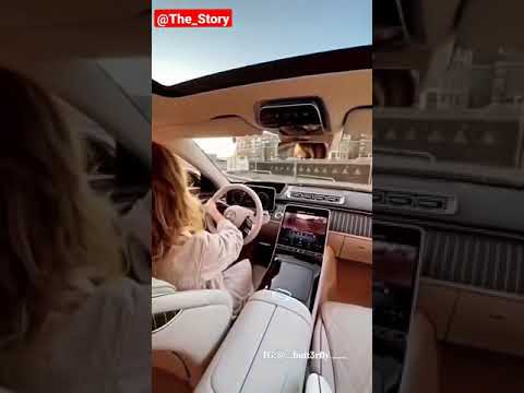 mercedes  girl Car driving Attitude #Mercedes #girlcar_driving #viral #attitude - The Story