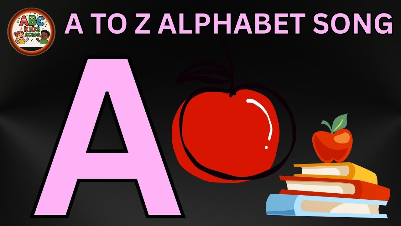 A for Apple B for Ball Baby Learning ABC Song Toddler Nursery Rhymes ...