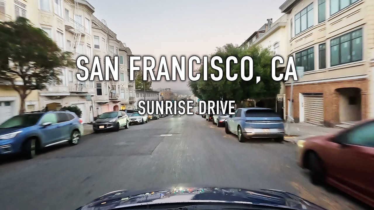 San Francisco Sunrise Drive in 4K