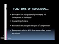 functions of education