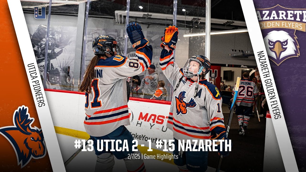 #13 Utica vs #15 Nazareth | Women's Hockey Highlights - 2/7/25