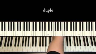 Video thumbnail of "Piano Tutorial 16: Common rhythms in 6-8 time"