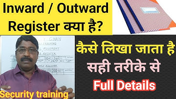 Material Movement / Inward Register / Outward Register / How to write / Gate Pass / Security duty