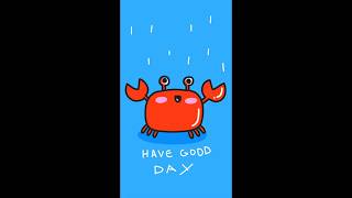Smiling crab moment #wholesome #animation #shorts