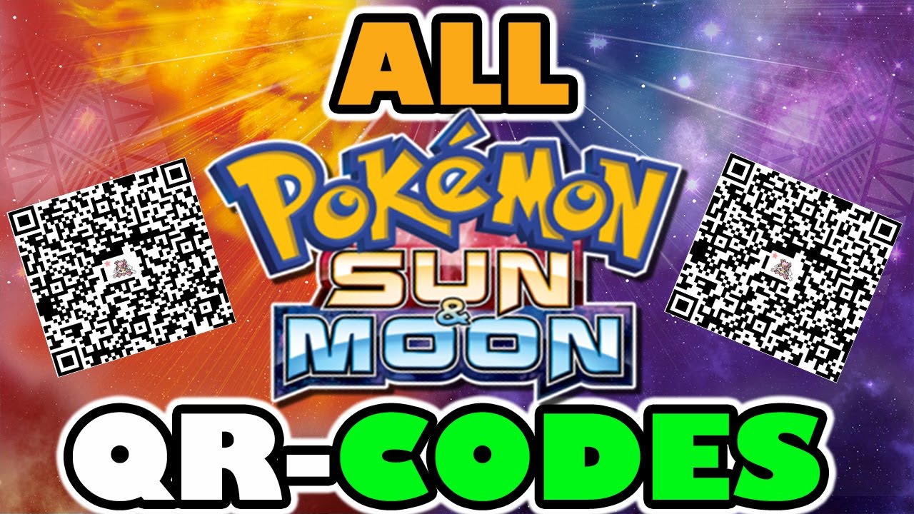 legendary pokemon ultra sun qr codes