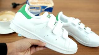 Ads Stan Smith Velcro White Green