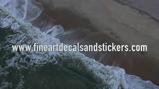 Outer Banks Lighthouses OBX from a drone and on decals and stickers
