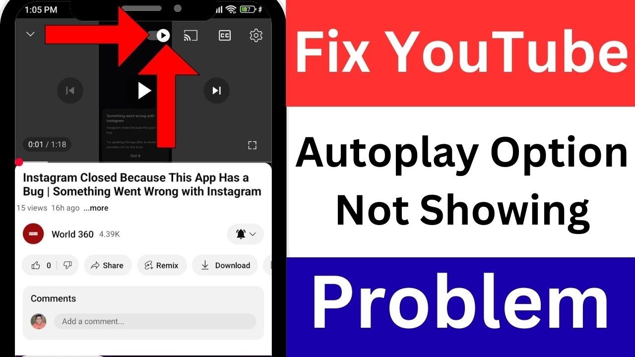 YouTube Autoplay Option Not Showing | YouTube AutoPlay Not Working