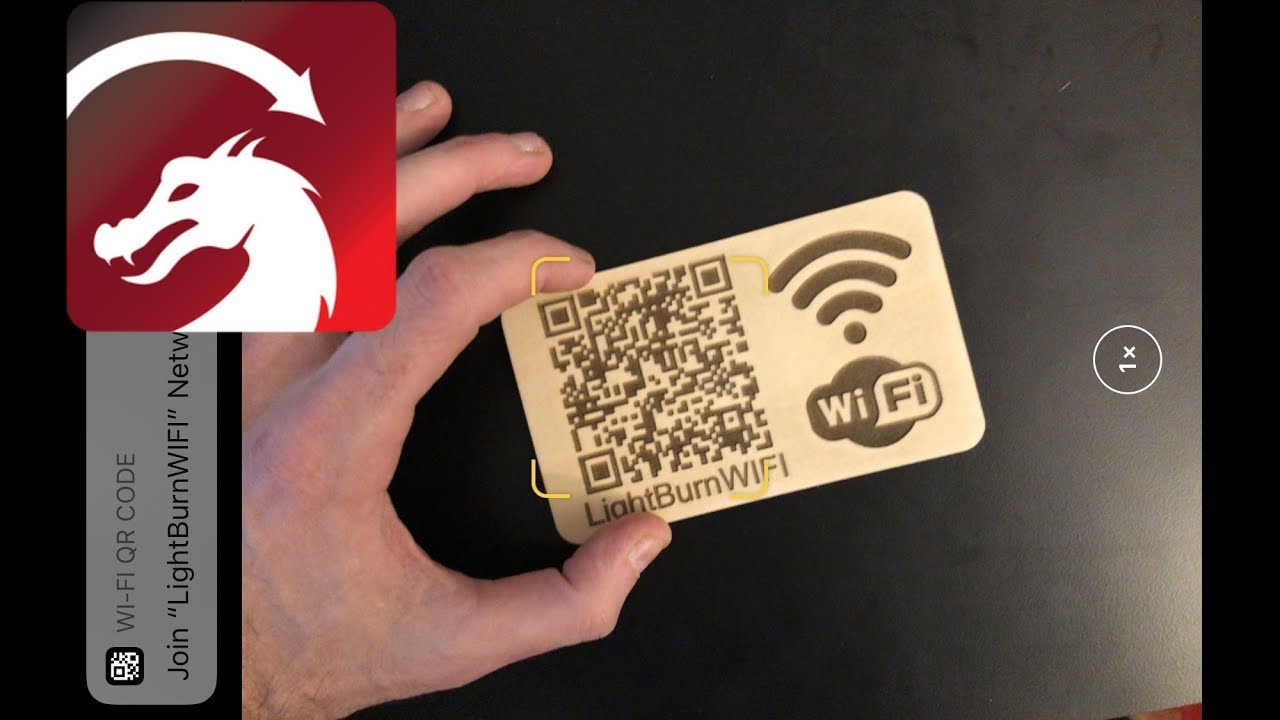New Update LightBurn Project - WiFi QR Code