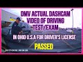 actual driving test/exam for driver's license in Ohio U.S.A