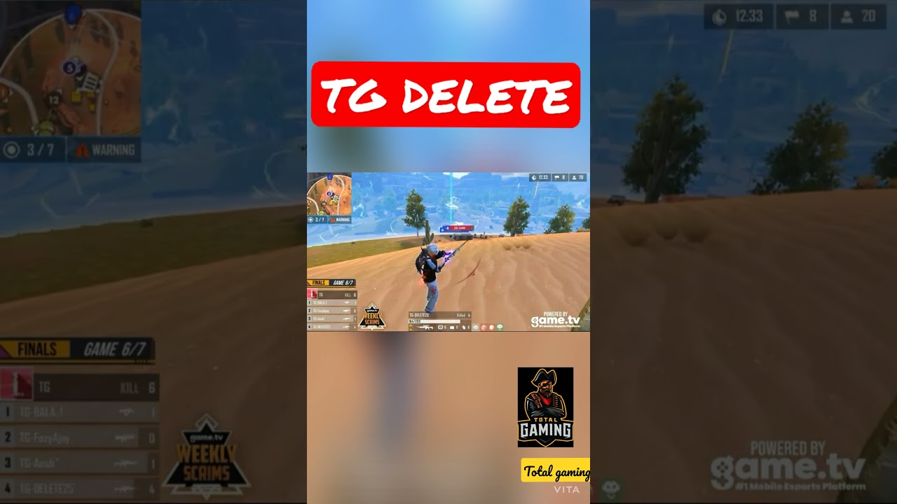 TG DELETE VS TE KILLER IN TOURNAMENT 🏆♥️♥️♥️ 
