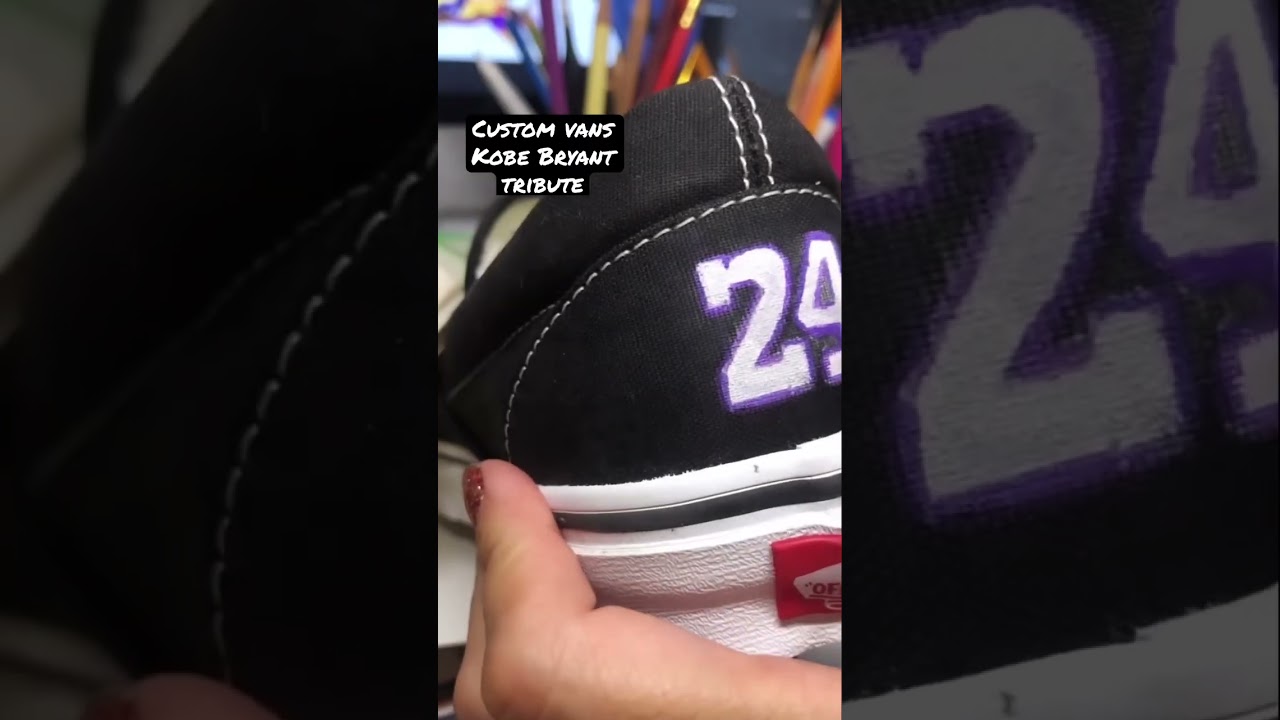 Kobe Bryant tribute painted Vans 