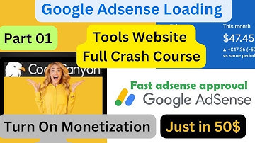 Google AdSense Loading Organic Method 2023  Making Tools Website Full Course