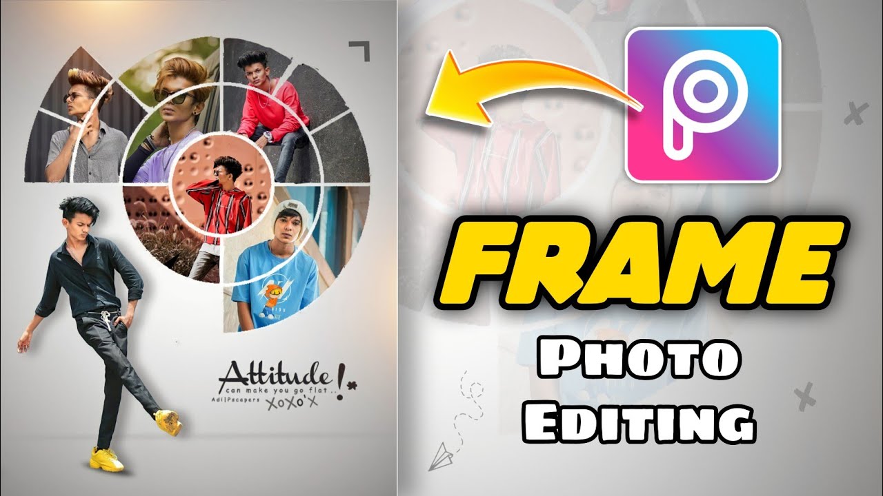 How to edit in PicsArt Frame Photo Editing Picsart Photo Editing