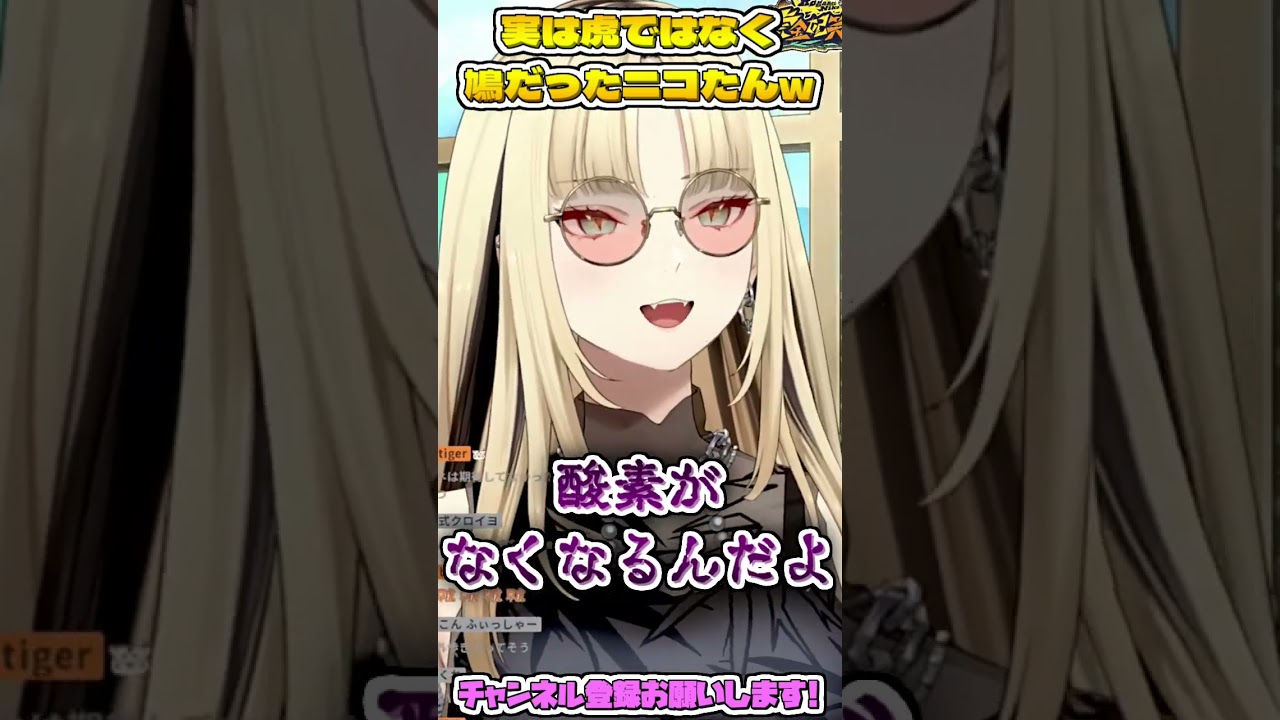 実は虎ではなく鳩だったニコたんw #shorts 【虎金妃笑虎/ホロライブ切り抜き】