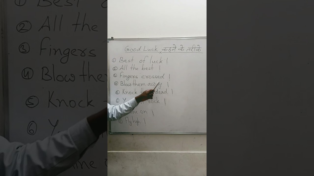 "HOW TO WISH GOOD LUCK 🤞 👍" IN ENGLISH //MODERN WAYS TO SAY "GOOD LUCK" 