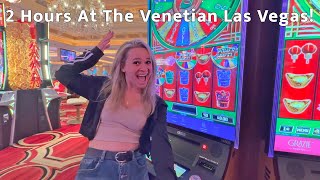 2 Hours Of Slot Play At The Venetian Las Vegas!