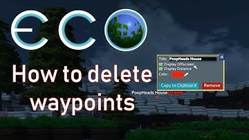 Eco Game: How to delete waypoints