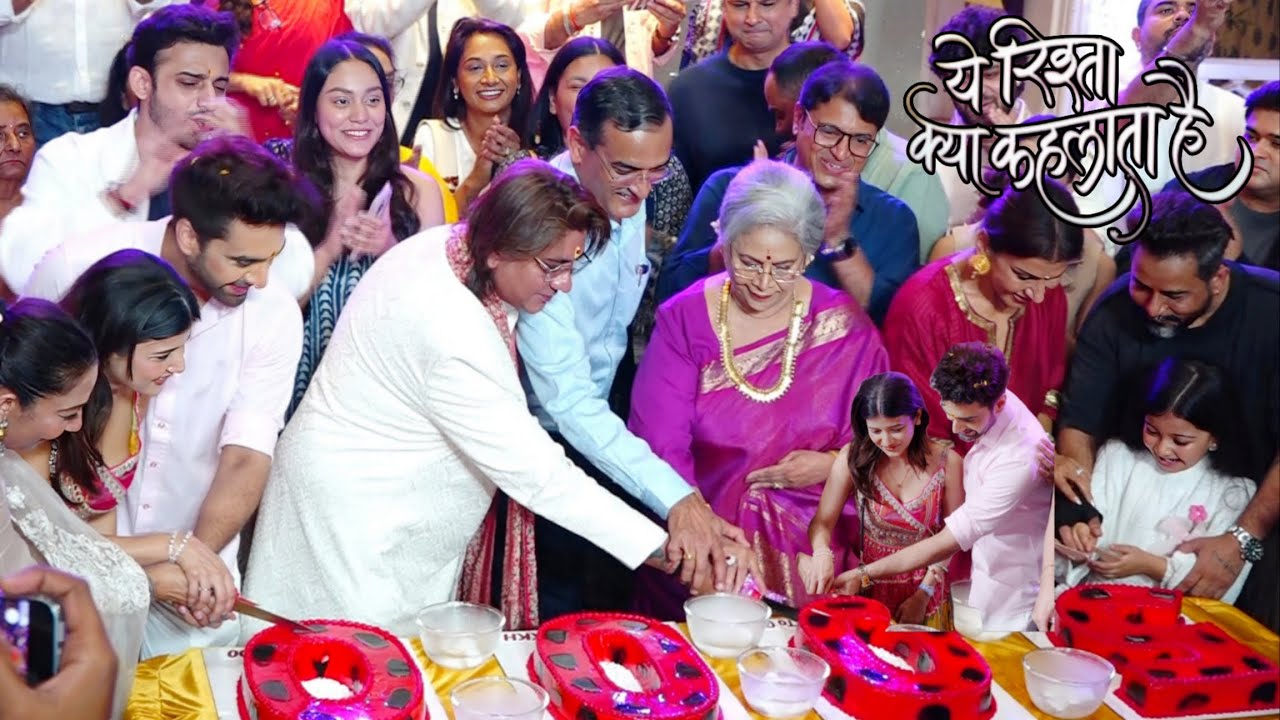 Йе Ришта Кья Кехлата Хай | Разрезание торта в честь празднования 5000 серии | Самриддхи Шукла, Ро...
