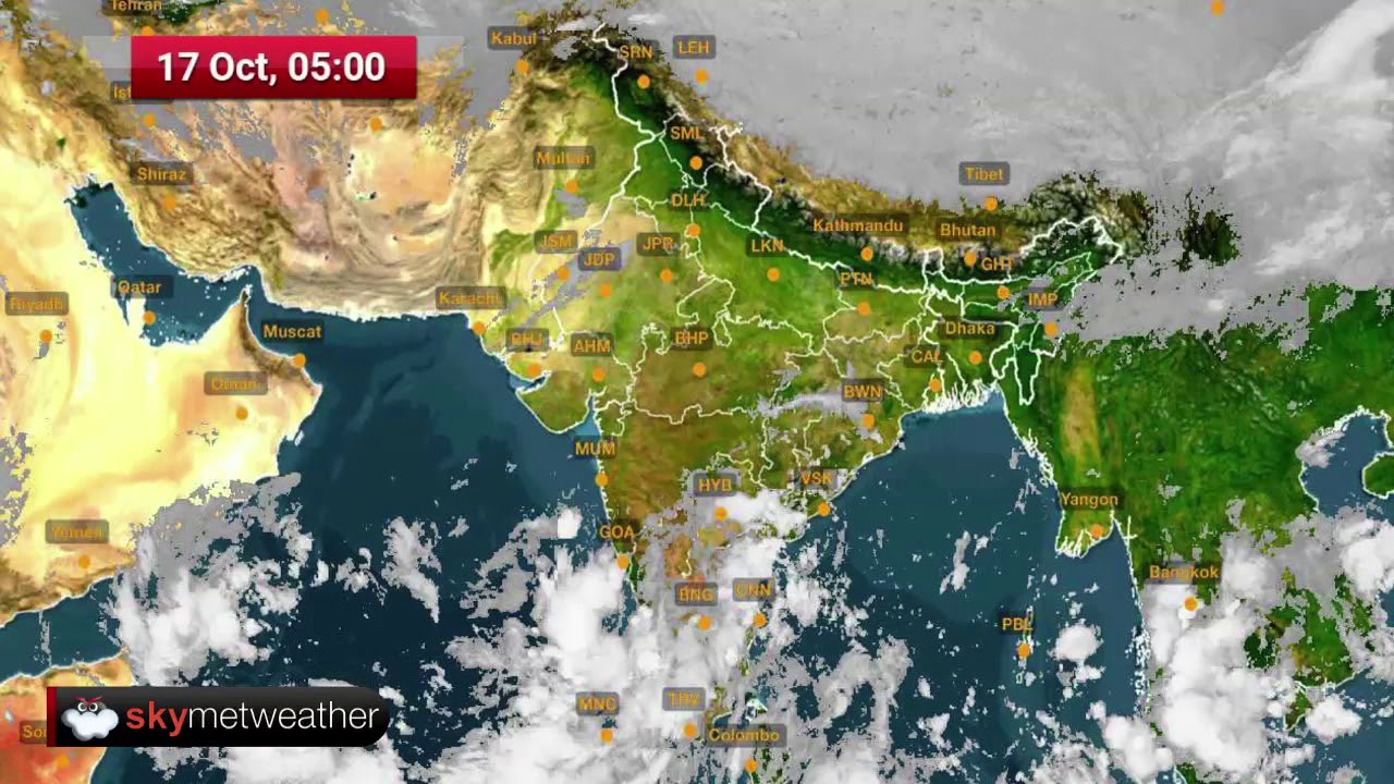 Cloud build-up of monsoon rains pan India in just 30 seconds | Skymet Weather