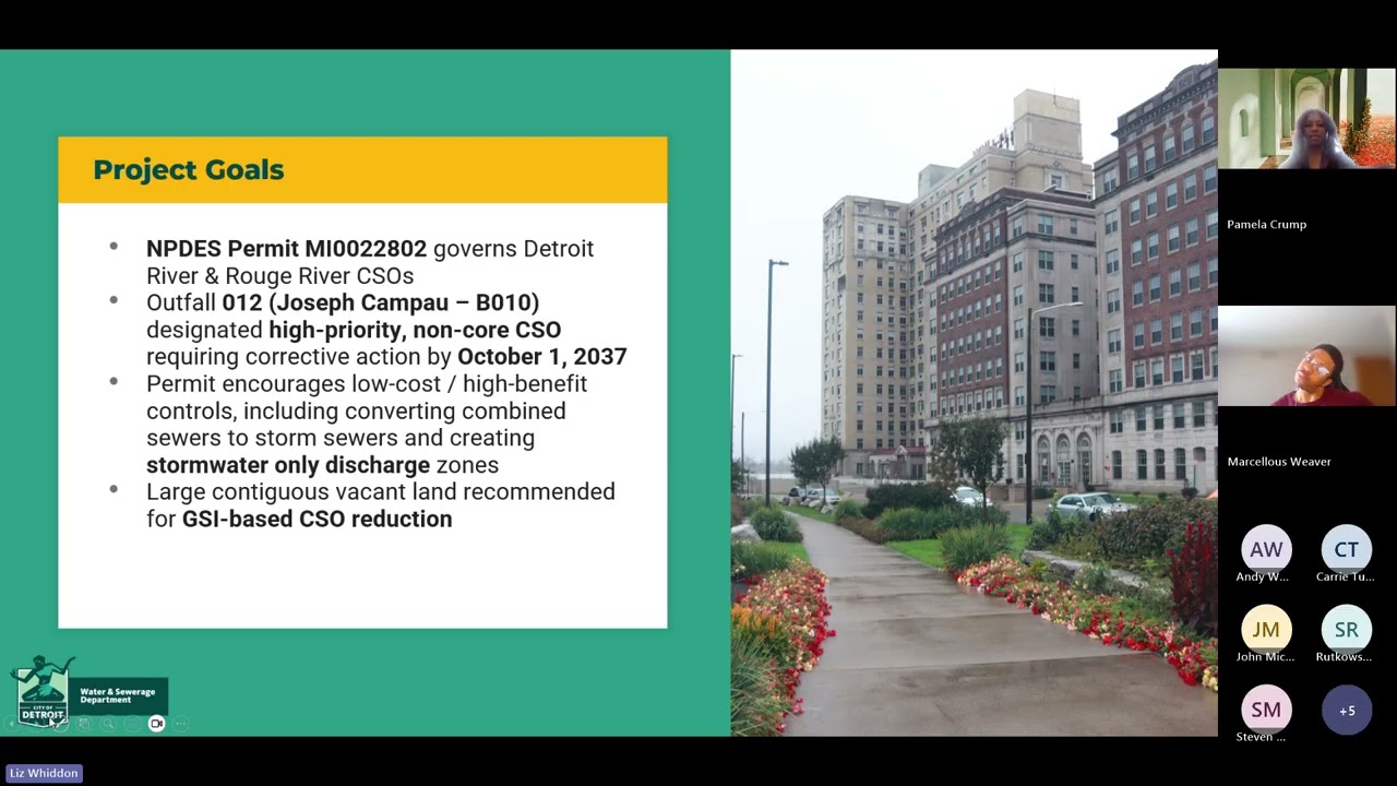 Pre Proposal Conference |  Near East Side Joseph Campau Stormwater Study | 100423