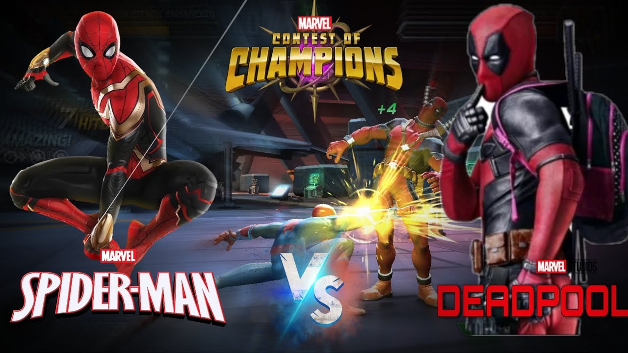 Spider Man Vs Deadpool Fight Marvel Contest of Champions