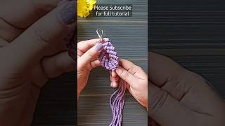 DIY Macrame Seashell Keychain tutorial | #macrametutorial #keychains #shorts #viral #shortvideos