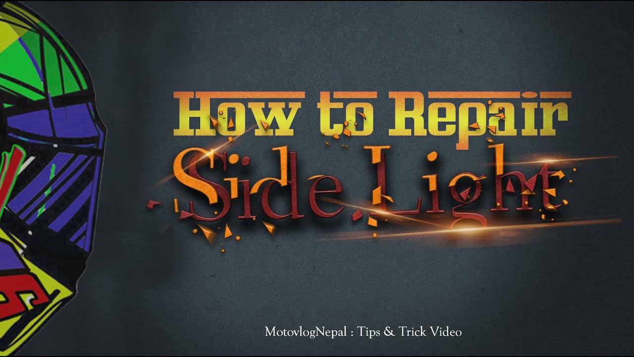 How to Fix Side Light Problem | Motorcycle Side Light Blinking Problem Solution | Moto vlog Nepal