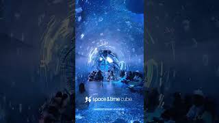 Super Cube holographic interactive high-tech attraction, #3d #reel