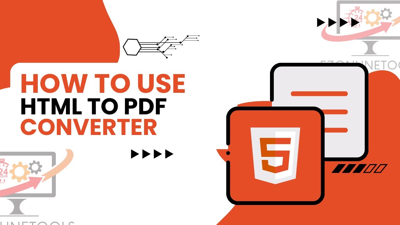 How to Use Html to Pdf Converter Online By Ezonlinetools.com - YouTube