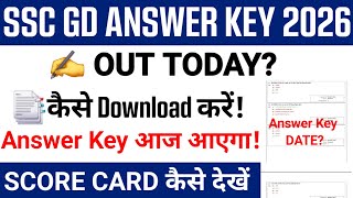 Ssc Gd Answer Key 2026  How To Check Ssc Gd Answer Key 2026 Ssc Gd Constable Answer Key Date