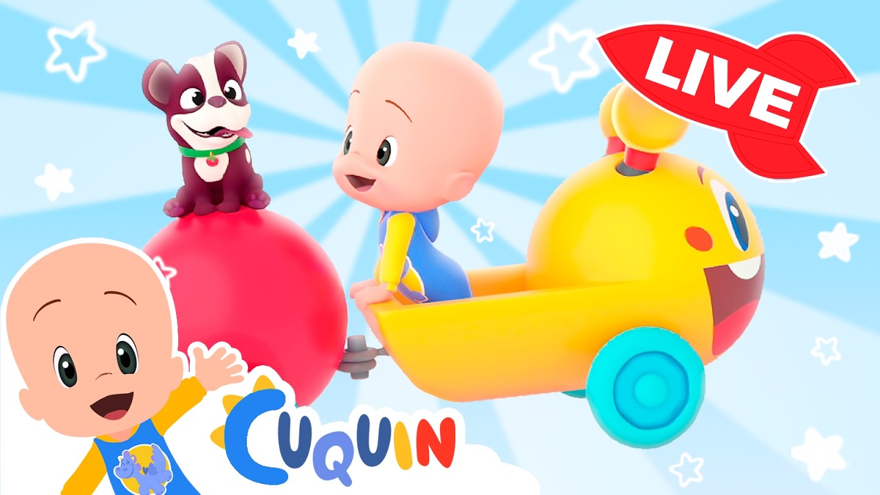 🔴DIRECTO🔴 Aprende  colores,  números y formas con Cuquín | Videos educativos