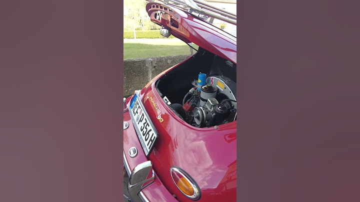 Porsche 356 mit Doppel Weber Vergasern