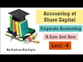 Share Capital/ Under Subscription Of Shares/ Lect.-4/ 12th,B.Com,C.A Foundation