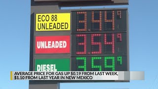 Albuquerque gas prices just above national average