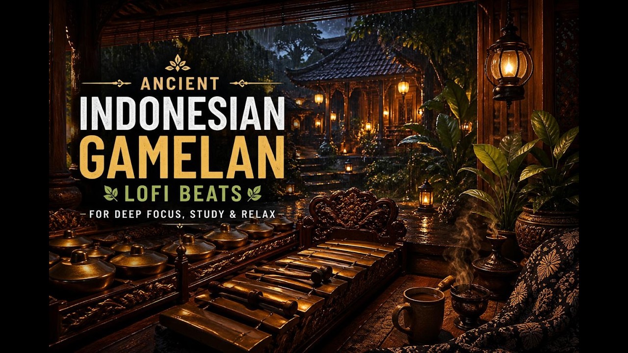Ancient Indonesian Gamelan 🌿 Lofi Beats for Deep Focus, Study \u0026 Relax