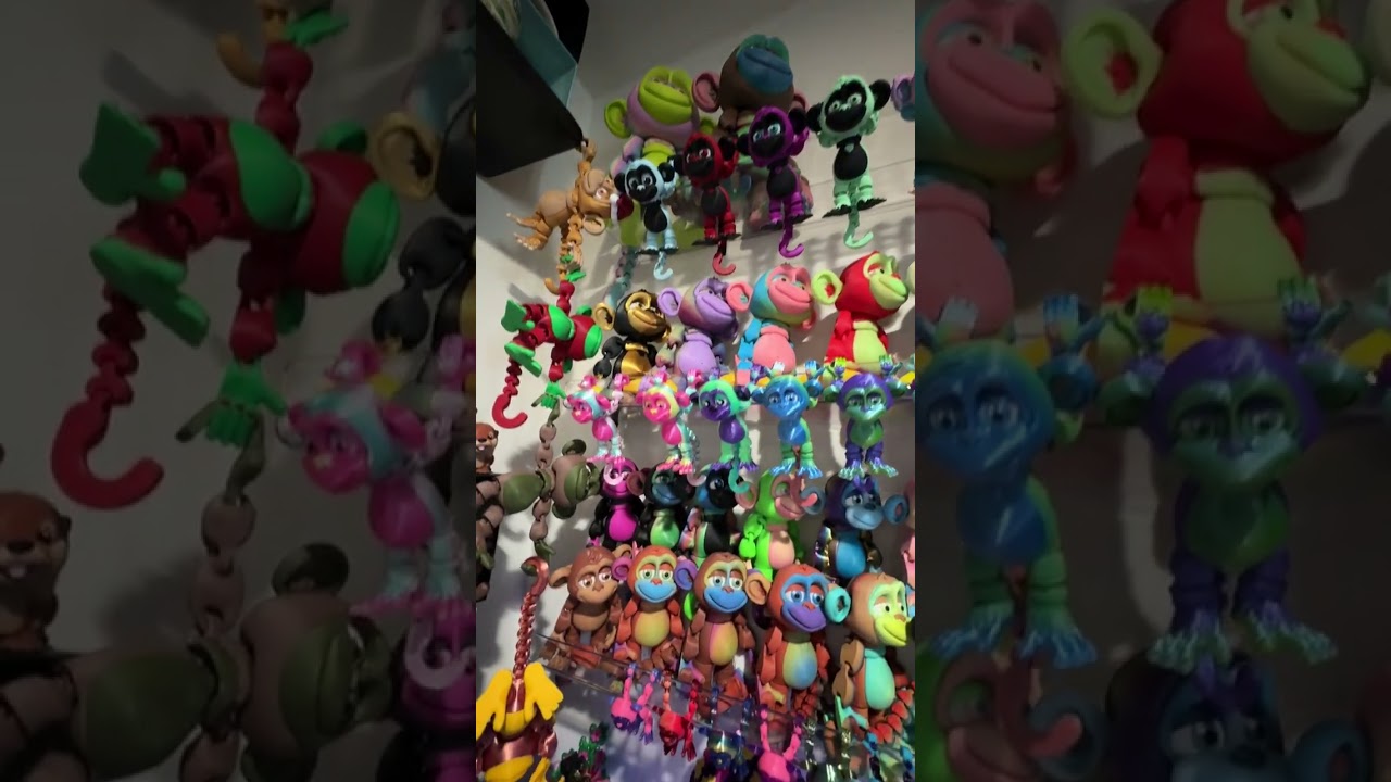 monkeys in different colors