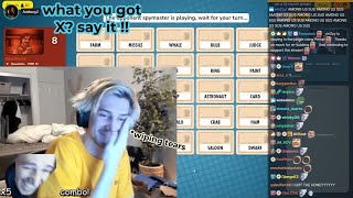 xQc cant finish his cringe lines because he cant stop laughing everytime thinking about it