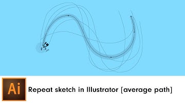 Repeat sketch in Illustrator [average path] | DynamicSketch