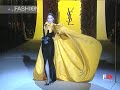 YVES SAINT LAURENT Full Show Spring Summer 2002 Haute Couture Paris by Fashion Channel