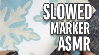 Slowed Snowflake Coloring ASMR Cozy Winter Christmas Art for Relaxation
