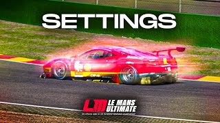 Le Mans Ultimate Setup & Optimization Settings