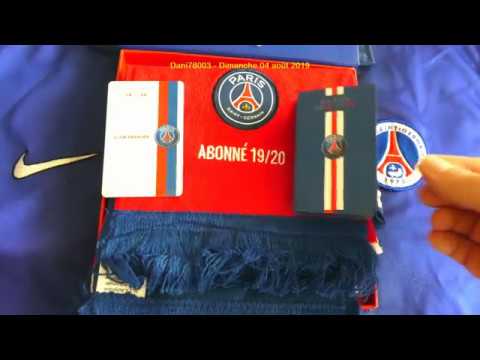 Déballage (unboxing) coffret abonné PSG 2019/2020 