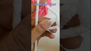 Crochet Tip for Working with Plush Yarn 🧶#crochetting #amigurumi #crochet tips