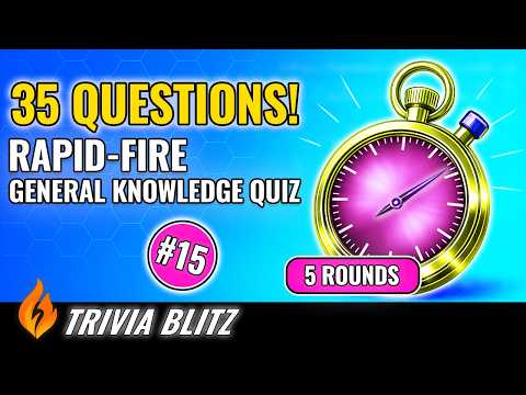 Trivia Blitz 35 Rapid-Fire Quiz Questions 15 Test Your Trivia Knowledge over 5 Rounds